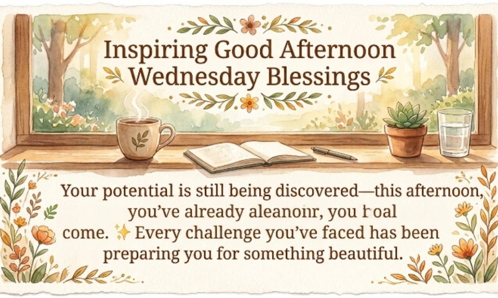 Inspiring Good Afternoon Wednesday Blessings