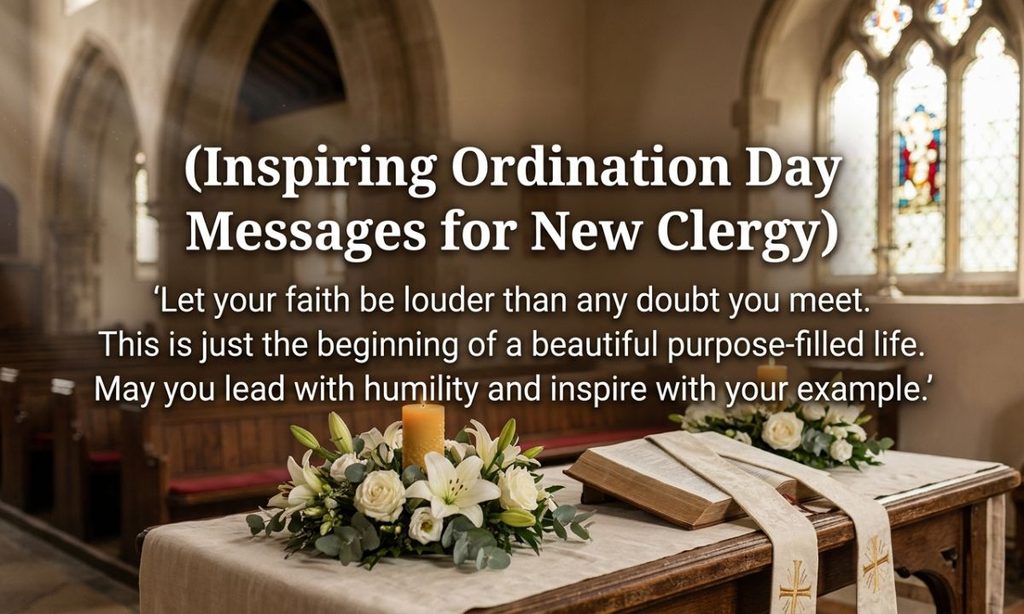 Inspiring Ordination Day Messages for New Clergy