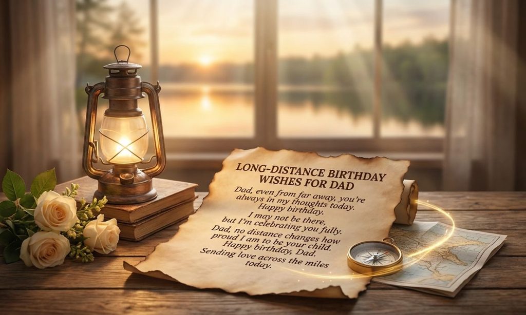 Long-Distance Birthday Wishes for Dad