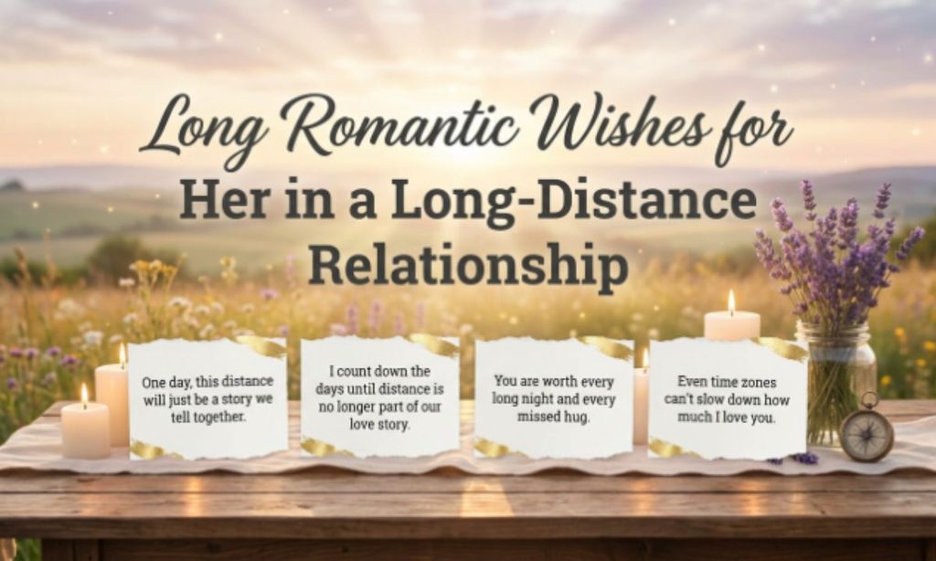 Long Romantic Wishes for Her in a Long-Distance Relationship