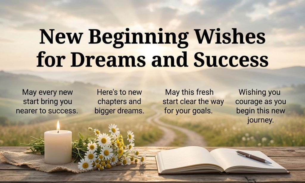 New Beginning Wishes for Dreams and Success