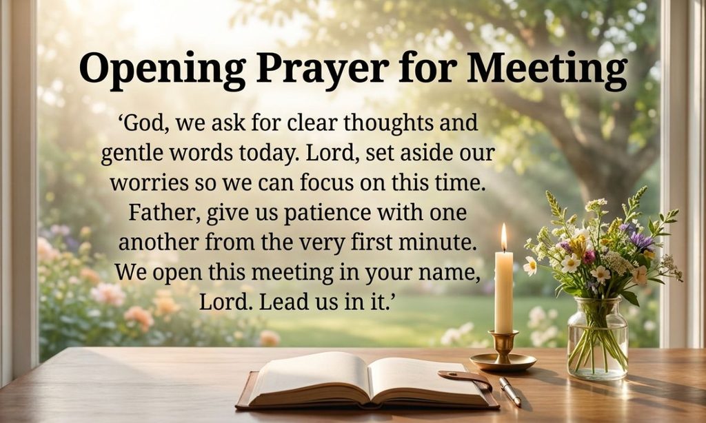 Opening Prayer for Meeting