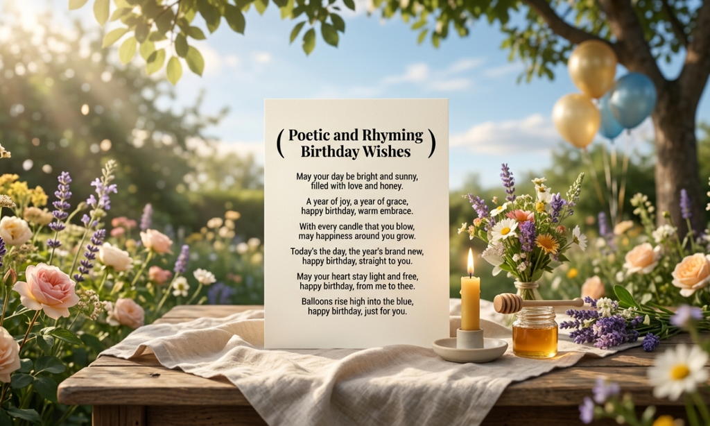 Poetic and Rhyming Birthday Wishes