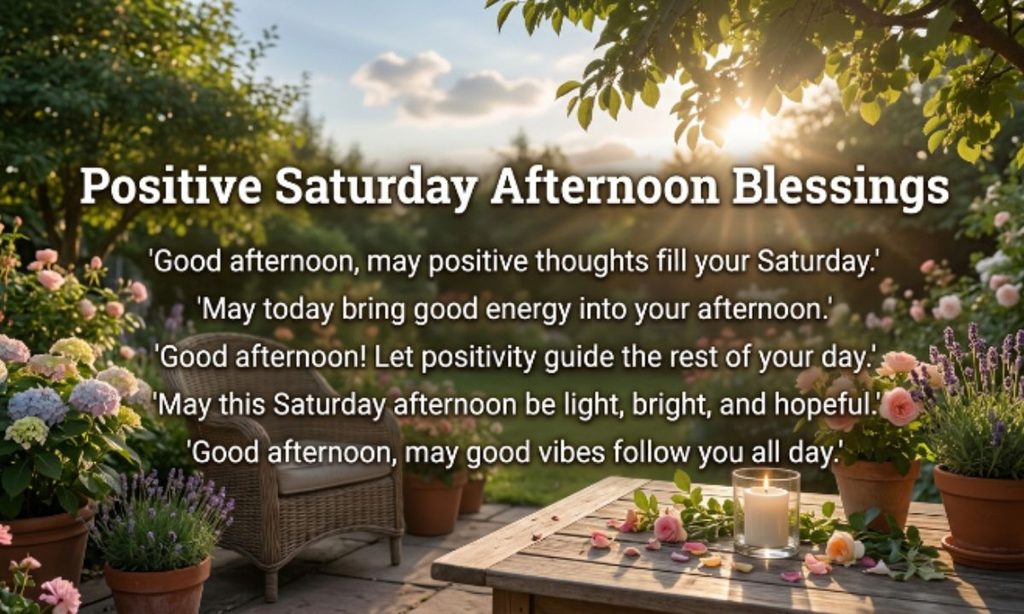 Positive Saturday Afternoon Blessings