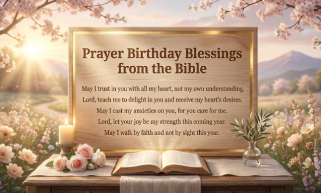 Prayer Birthday Blessings from the Bible
