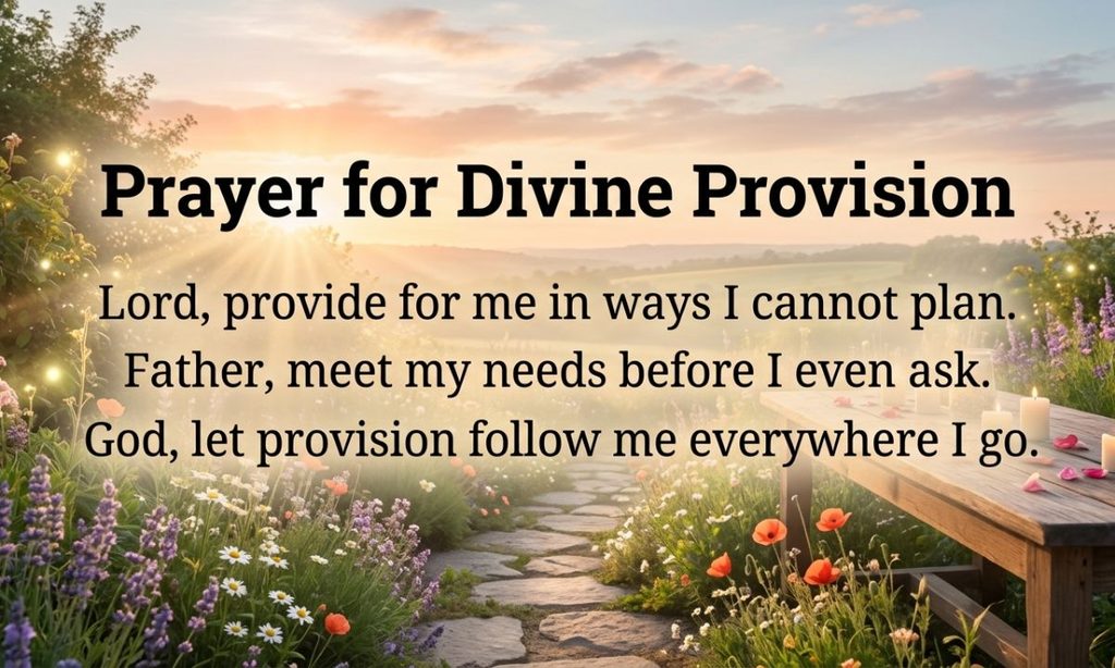 Prayer for Divine Provision