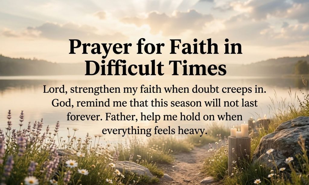 Prayer for Faith in Difficult Times