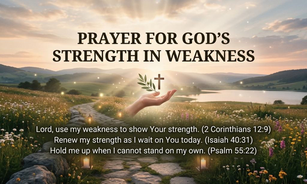 Prayer for God's Strength in Weakness
