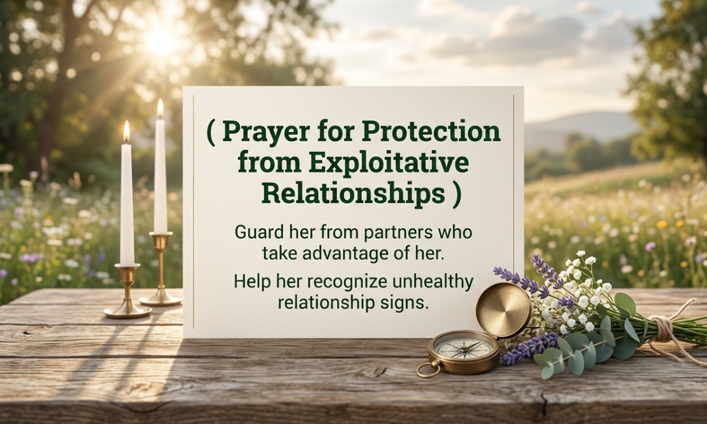 Prayer for Protection from Exploitative Relationships