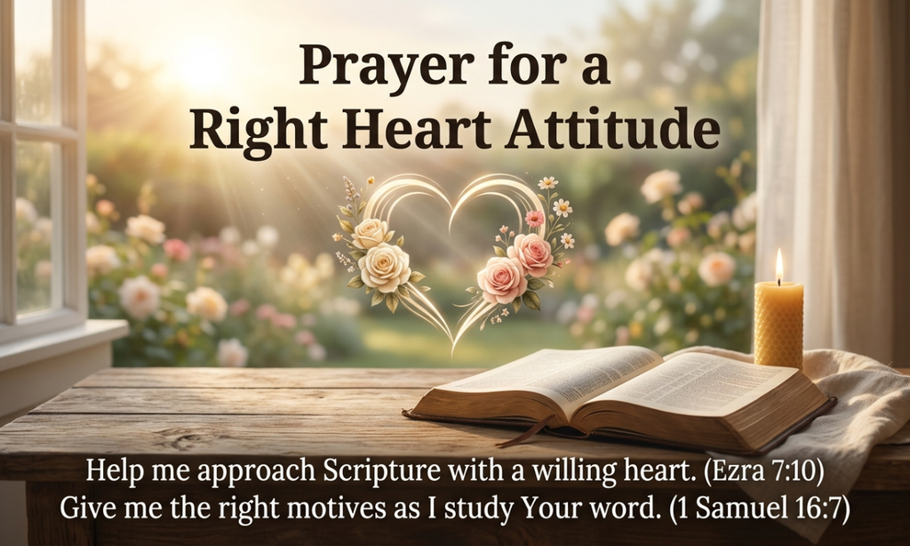 Prayer for a Right Heart Attitude