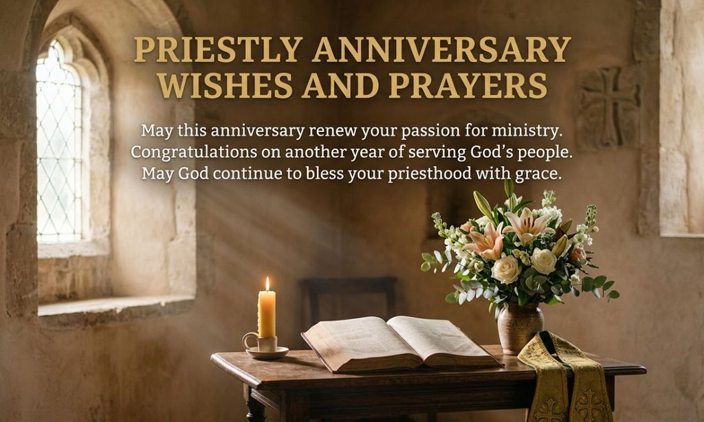 Priestly Anniversary Wishes and Prayers