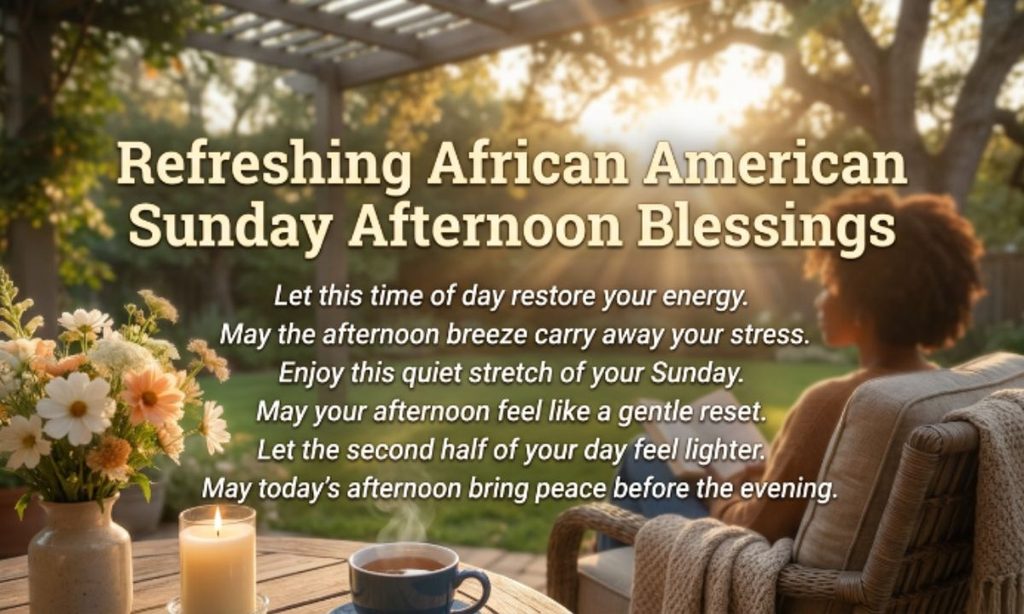 Refreshing African American Sunday Afternoon Blessings