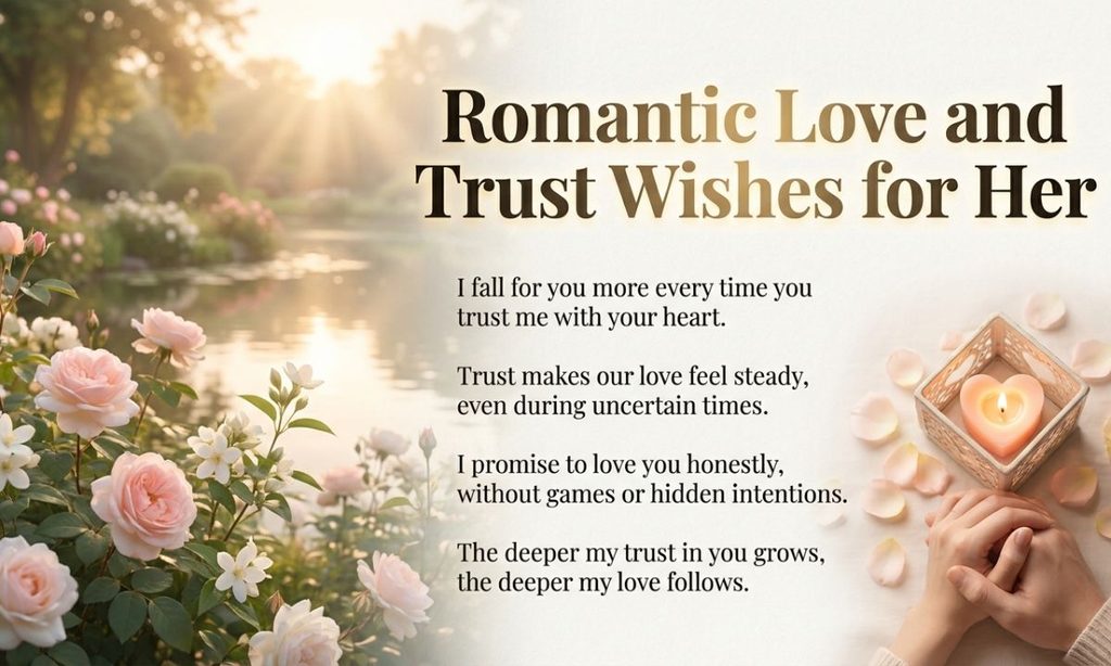 Romantic Love and Trust Wishes for Her