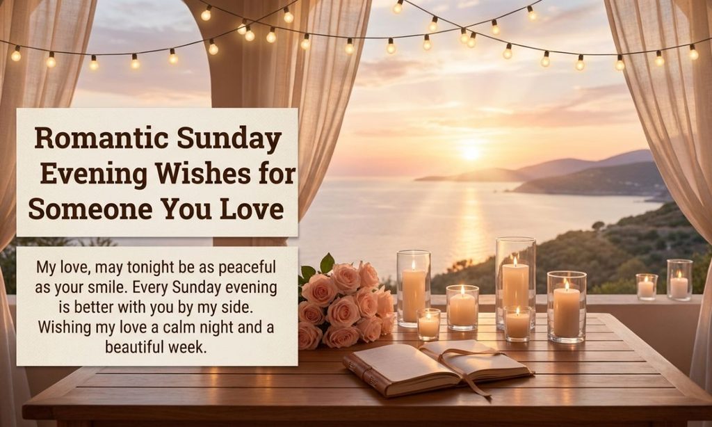 Romantic Sunday Evening Wishes for Someone You Love