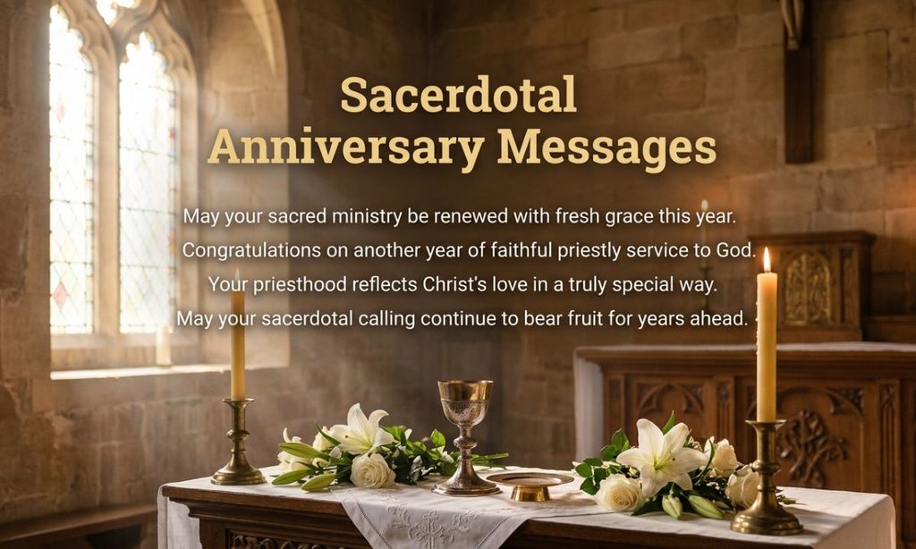 Sacerdotal Anniversary Messages