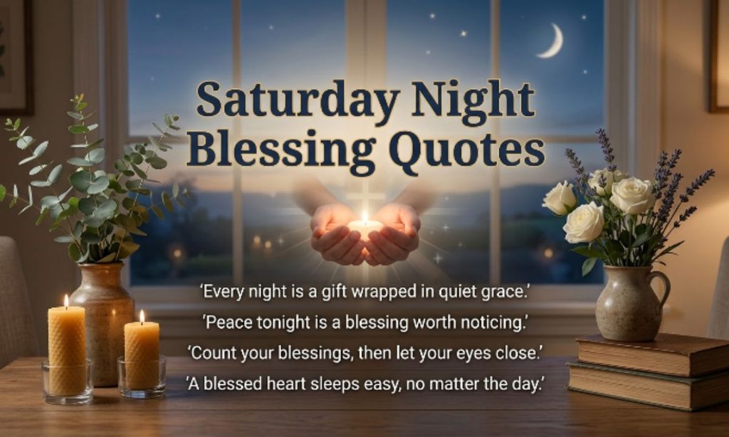 Saturday Night Blessing Quotes