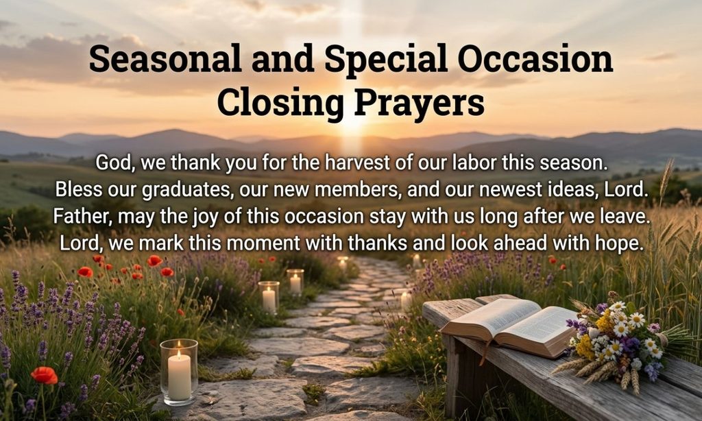Seasonal and Special Occasion Closing Prayers