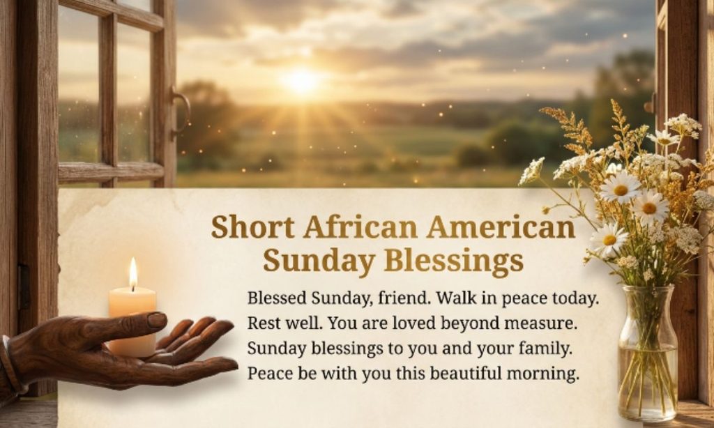 Short African American Sunday Blessings