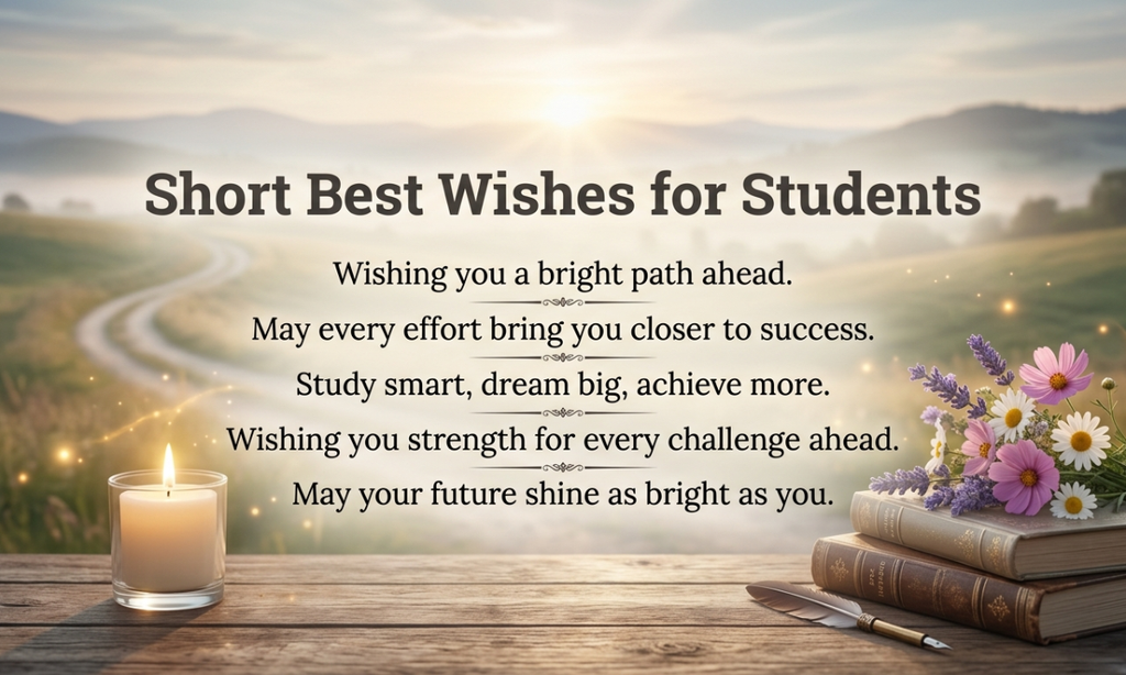 Short Best Wishes for Students