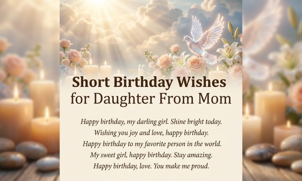 Short Birthday Wishes for Daughter From Mom