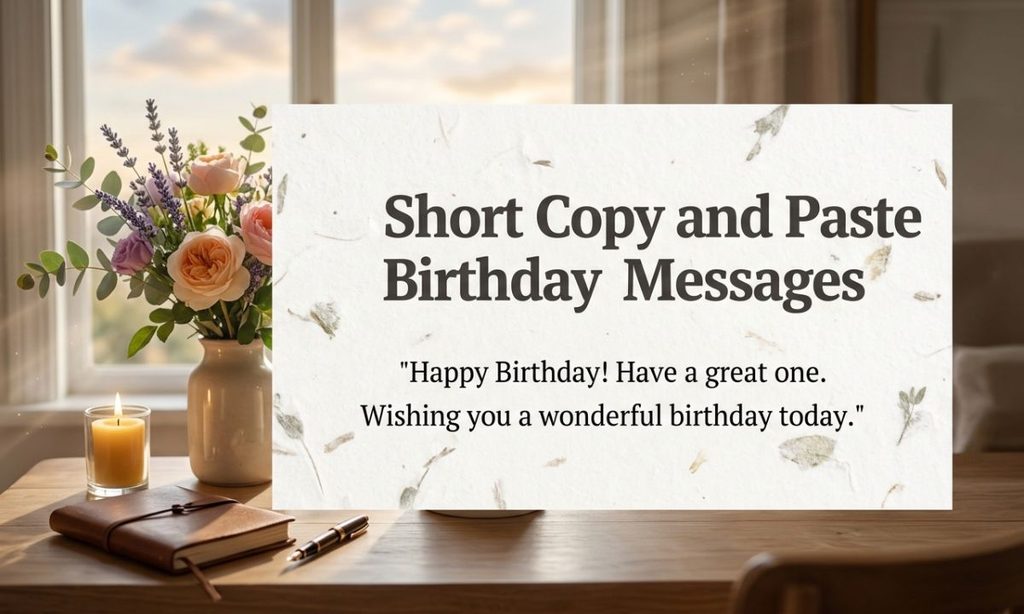 Short Copy and Paste Birthday Messages