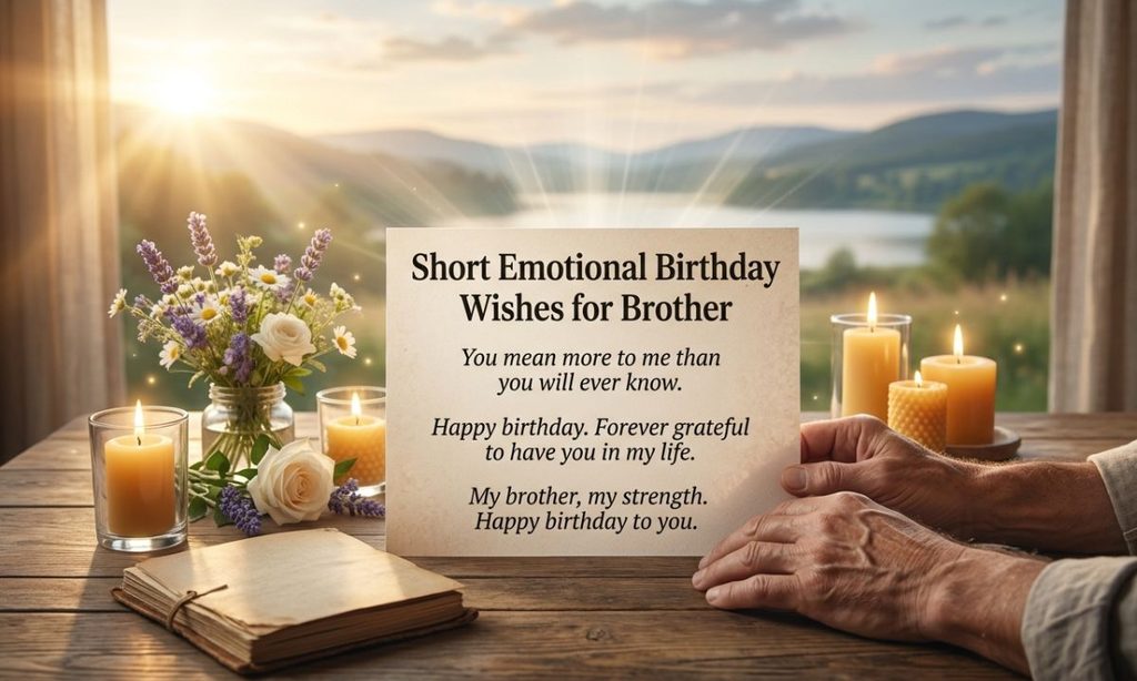 Short Emotional Birthday Wishes for Brother