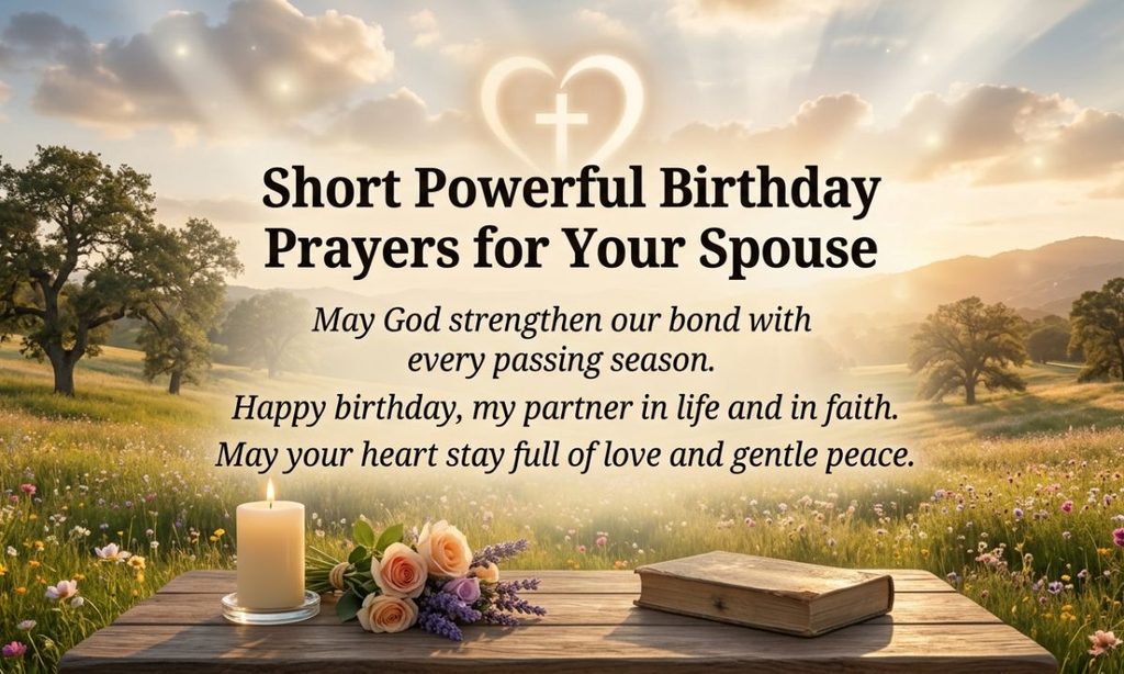Short Powerful Birthday Prayers for Your Spouse