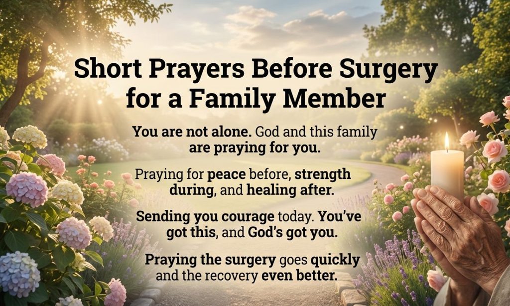 Short Prayers Before Surgery for a Family Member