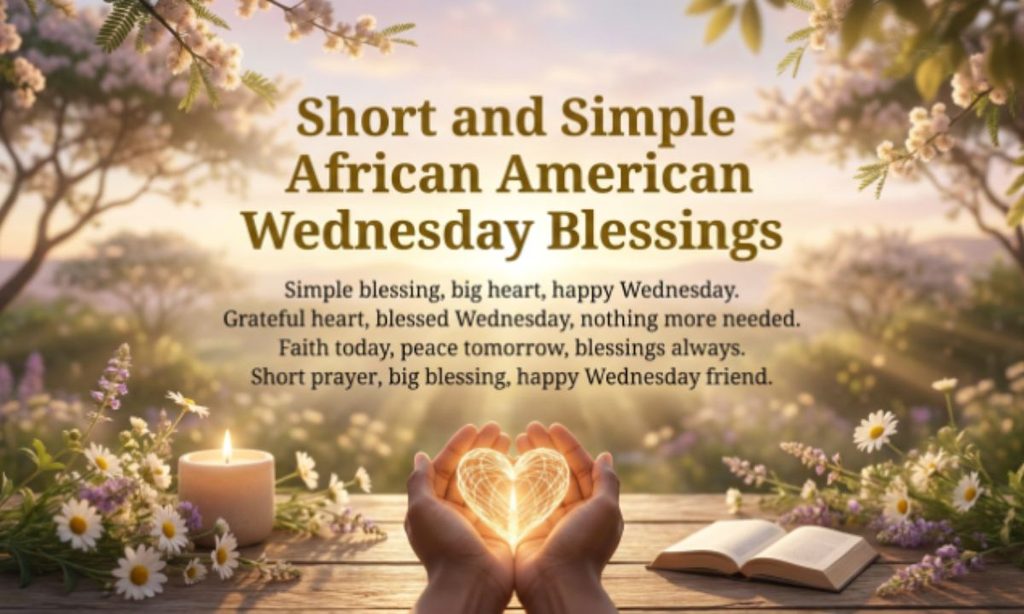 Short and Simple African American Wednesday Blessings