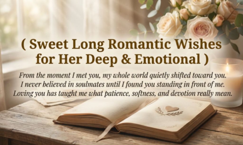 Sweet Long Romantic Wishes for Her Deep & Emotional