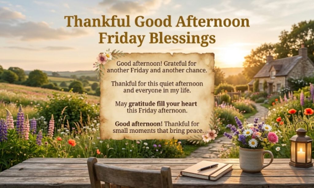 Good Afternoon Friday Blessings for a Great Day