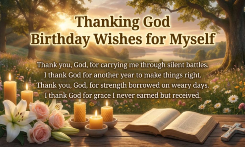 Thanking God Birthday Wishes for Myself
