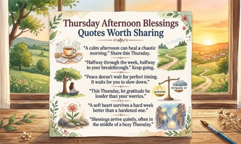Thursday Afternoon Blessings Quotes Worth Sharing
