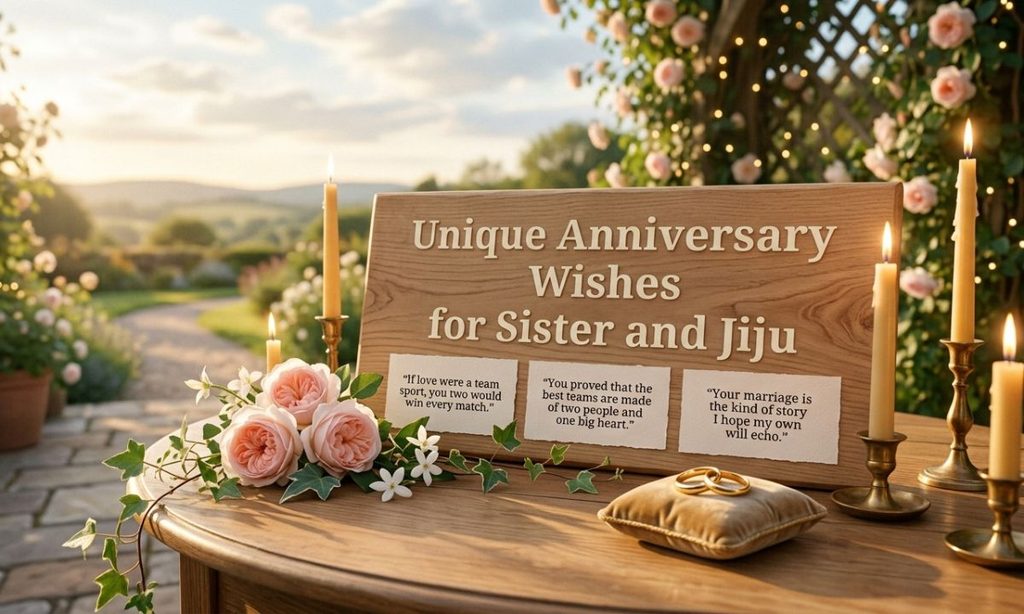 Unique Anniversary Wishes for Sister and Jiju