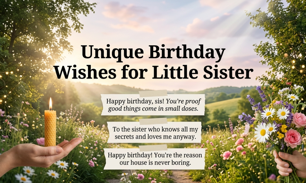 Unique Birthday Wishes for Little Sister