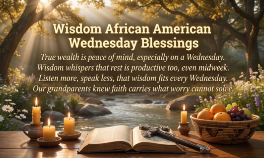 Wisdom African American Wednesday Blessings