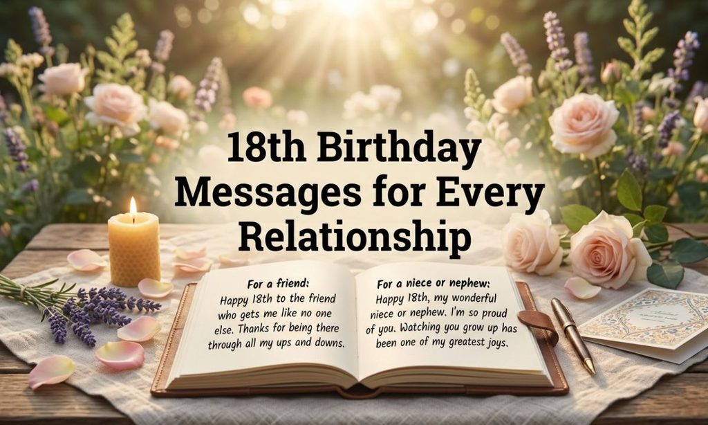 18th birthday messages for every relationship