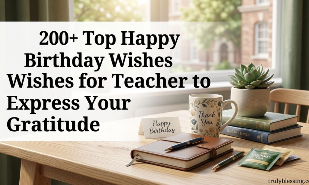 200+ Top Happy Birthday Wishes for Teacher to Express Your Gratitude