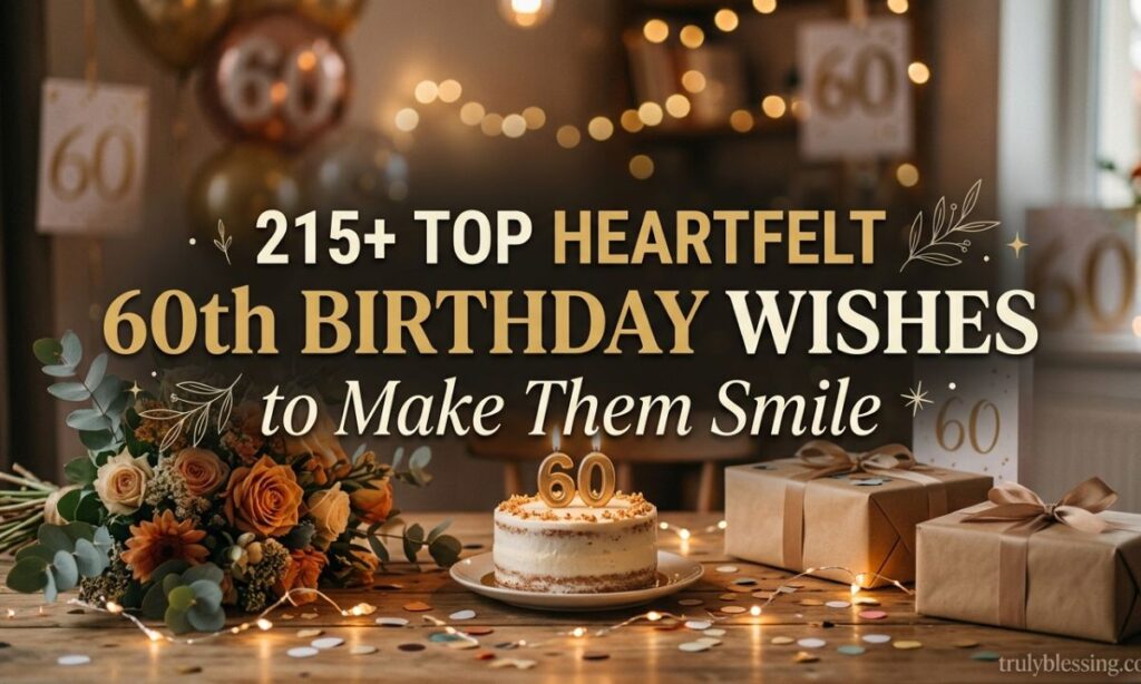 215+ Top Heartfelt 60th Birthday Wishes to Make Them Smile