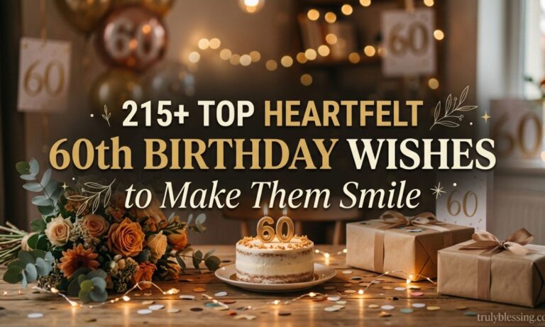 215+ Top Heartfelt 60th Birthday Wishes to Make Them Smile