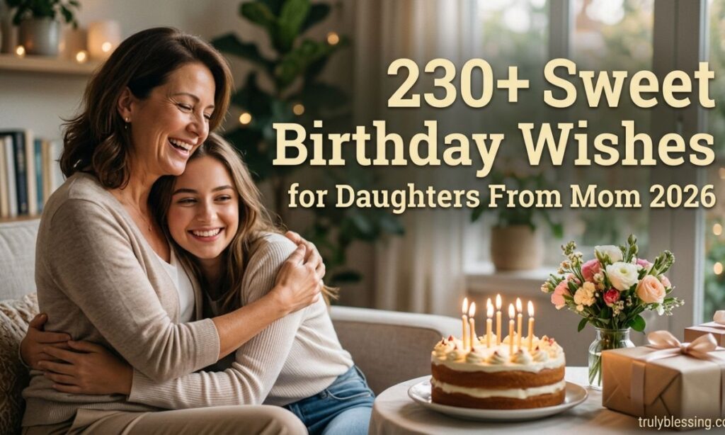 230+ Sweet Birthday Wishes for Daughters From Mom 2026