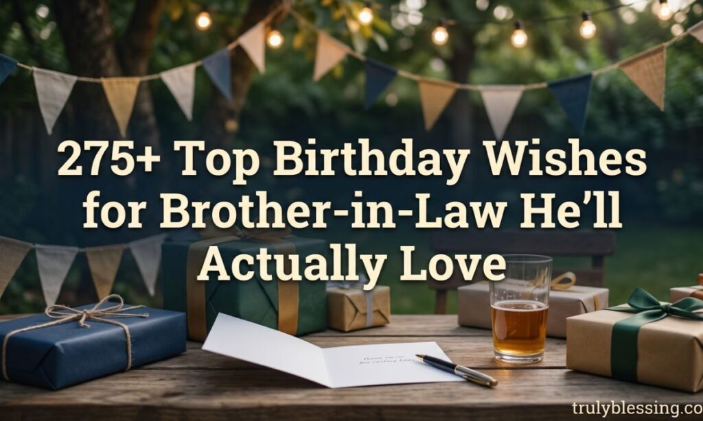 275+ Top Birthday Wishes for Brother-in-Law He’ll Actually Love