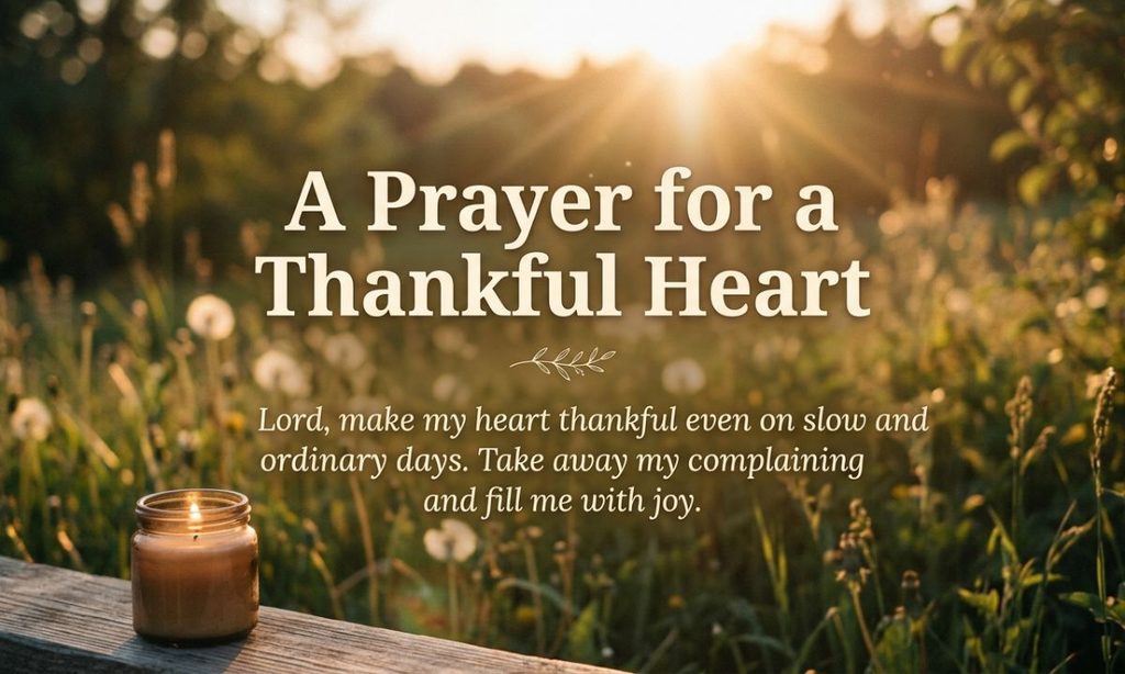 A Prayer for a Thankful Heart