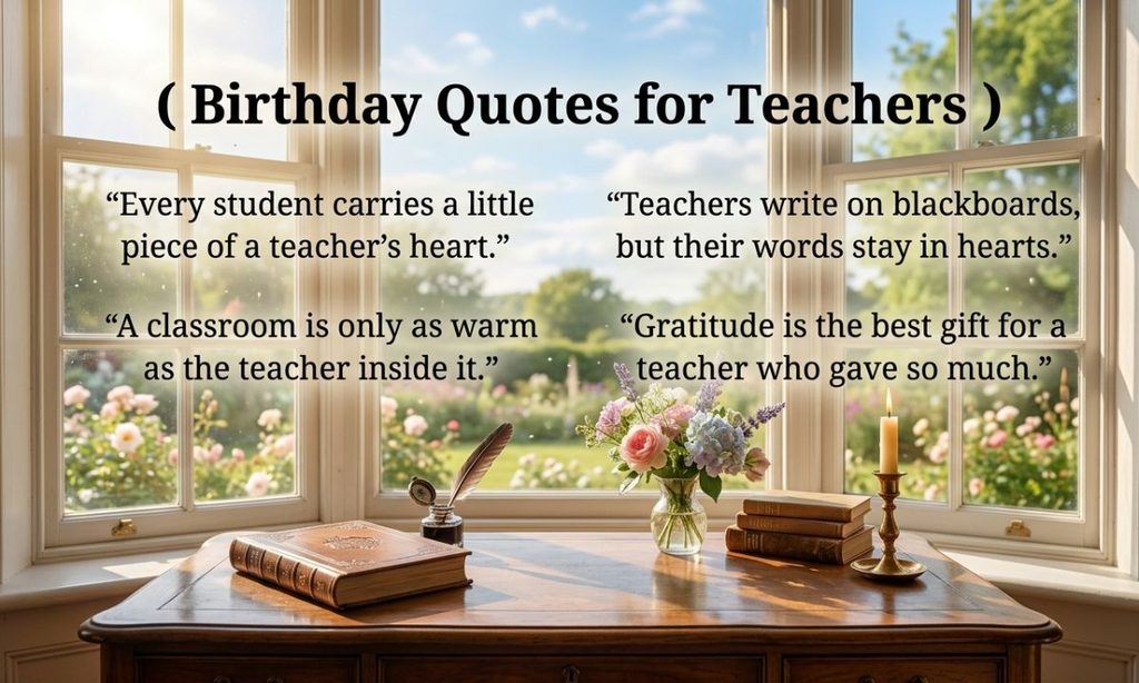 Birthday Quotes for Teachers