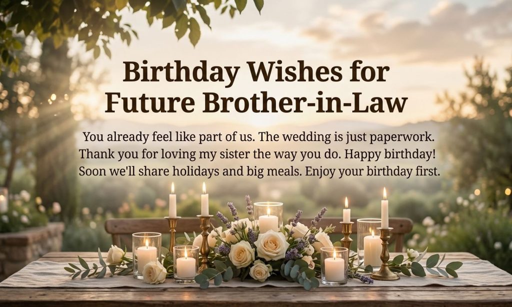 Birthday Wishes for Future Brother-in-Law