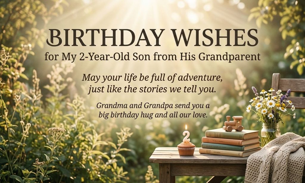 Birthday Wishes for My 2-Year-Old Son from His Grandparent