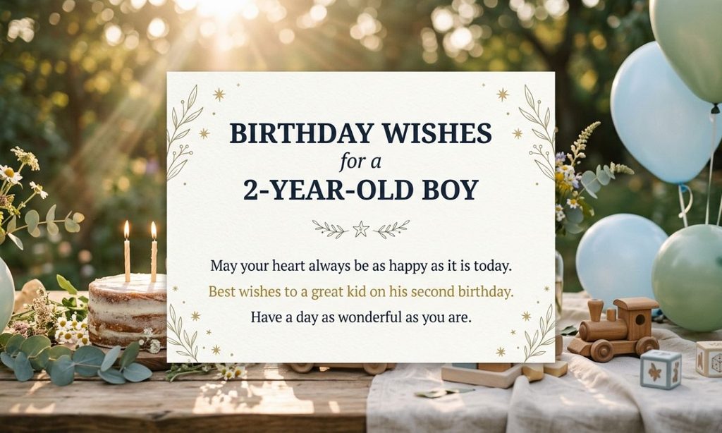 Birthday Wishes for a 2-Year-Old Boy