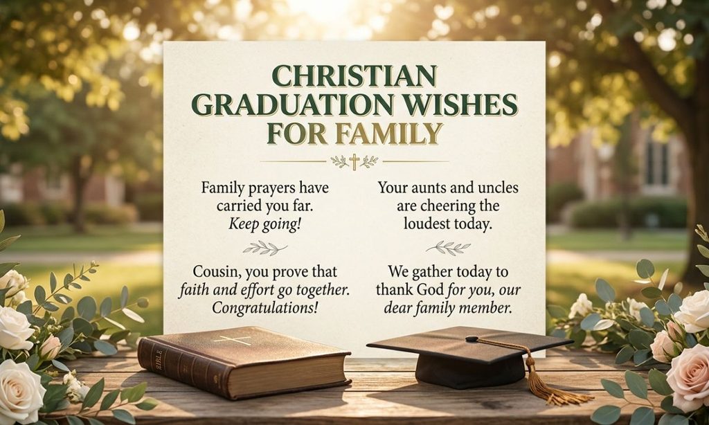 Christian Graduation Wishes for Family