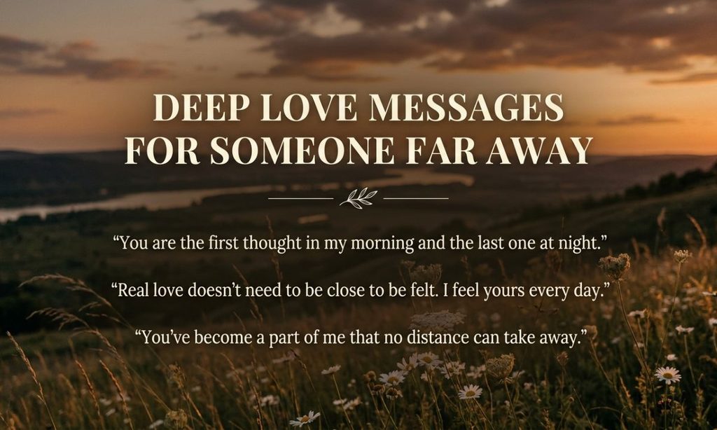 Deep Love Messages for Someone Far Away