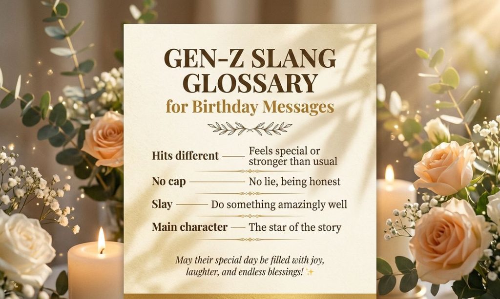 Gen-Z Slang Glossary for Birthday Messages